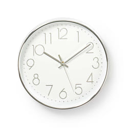Nedis CLWA015PC30SR horloge murale Argent