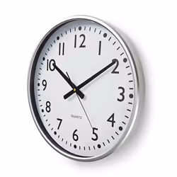 Nedis CLWA016PC38AL wall/table clock Aluminium