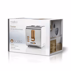 Nedis KABT510EWT grille-pain 6 2 part(s) 900 W Blanc - Vue supplémentaire 5