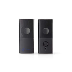 Nedis GSPR10020BK haut-parleur Noir 18 W