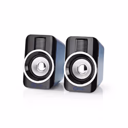 Nedis GSPR20020BK haut-parleur 1-voie Bleu, Noir Avec fil 10 W