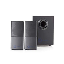 Nedis GSPR10021BK set d'enceintes 11 W Maison Noir 2.1 canaux