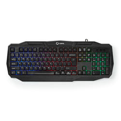 Nedis GKBD100BKUS clavier USB QWERTY US International Noir
