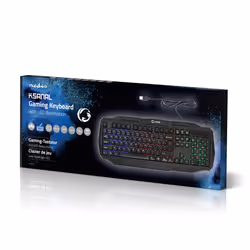 Nedis GKBD100BKUS clavier USB QWERTY US International Noir