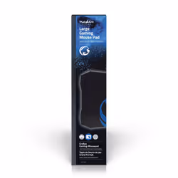 Nedis GMPD100BK tapis de souris Tapis de souris de jeu Noir, Bleu