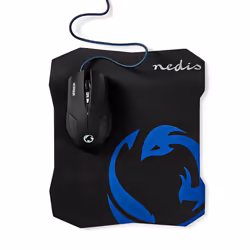 Nedis GMMP100BK souris Droitier USB Type-A Optique 2400 DPI