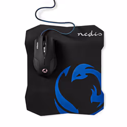 Nedis GMMP100BK souris Droitier USB Type-A Optique 2400 DPI