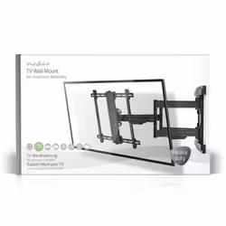 Nedis TVWM6551BK support d'écran plat pour bureau 2,03 m (80") Noir Mur - Vue supplémentaire 5