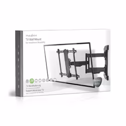 Nedis TVWM6551BK support d'écran plat pour bureau 2,03 m (80") Noir Mur - Vue supplémentaire 7