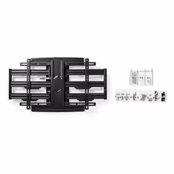 Nedis TVWM6551BK support d'écran plat pour bureau 2,03 m (80") Noir Mur - Vue supplémentaire 8