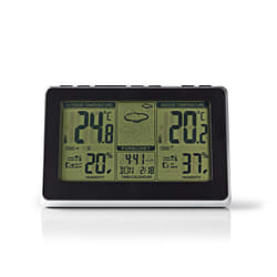 Nedis WEST400BK station météo numérique Noir, Argent