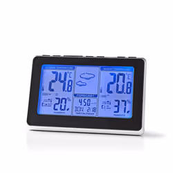 Nedis WEST400BK station météo numérique Noir, Argent - Vue supplémentaire 6