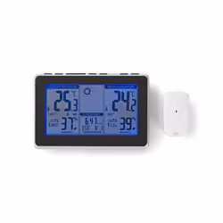 Nedis WEST400BK station météo numérique Noir, Argent - Vue supplémentaire 8