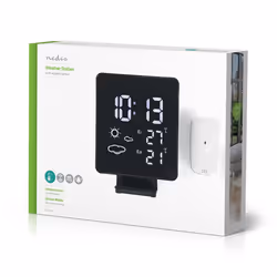 Nedis WEST403BK station météo numérique Noir AC/Batterie Wifi - Vue supplémentaire 10
