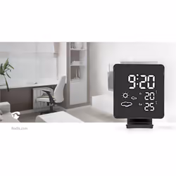 Nedis WEST403BK station météo numérique Noir AC/Batterie Wifi - Vue supplémentaire 13