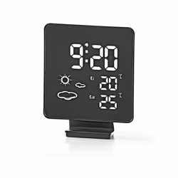 Nedis WEST403BK station météo numérique Noir AC/Batterie Wifi