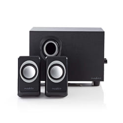 Nedis CSPR10021BK set d'enceintes 16 W PC Noir 2.1 canaux
