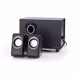 Nedis CSPR10021BK set d'enceintes 16 W PC Noir 2.1 canaux - Vue supplémentaire 4