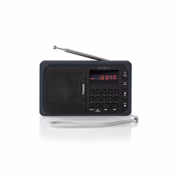 Nedis RDFM2100GY Radio portable Noir, Gris