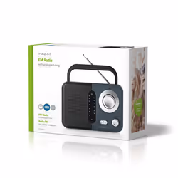 Nedis RDFM1300GY Radio portable Noir, Gris - Vue supplémentaire 6