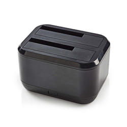 Nedis HDDUDB3200BK Station d'accueil de disques de stockage USB 3.2 Gen 1 (3.1 Gen 1) Type-A Noir