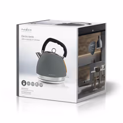 Nedis KAWK520EGY bouilloire 1,8 L 2200 W Gris - Vue supplémentaire 6