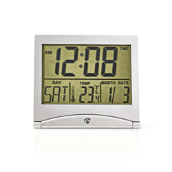 Nedis CLDK002SR réveille-matin Réveil numérique Argent