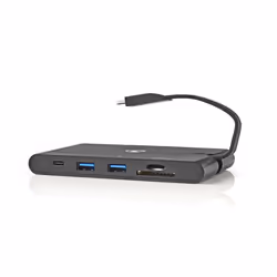 Nedis TCARFD200BK station d'accueil USB 3.2 Gen 1 (3.1 Gen 1) Type-C Noir - Vue supplémentaire 8