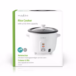 Nedis KARC06WT cuiseur à riz 0,6 L 300 W Blanc - Vue supplémentaire 7