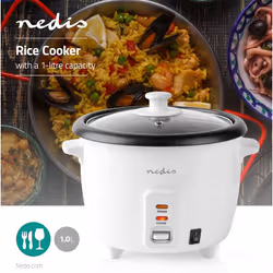 Nedis KARC10WT cuiseur à riz 1 L 400 W Blanc