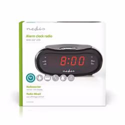 Nedis CLAR001BK réveille-matin Réveil numérique Noir - Vue supplémentaire 6