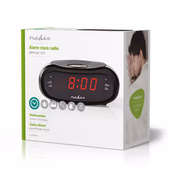 Nedis CLAR001BK réveille-matin Réveil numérique Noir - Vue supplémentaire 7