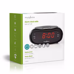 Nedis CLAR001BK réveille-matin Réveil numérique Noir - Vue supplémentaire 8