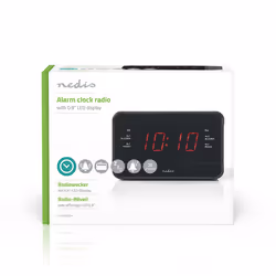 Nedis CLAR002BK réveille-matin Réveil numérique Noir - Vue supplémentaire 6