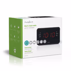 Nedis CLAR002BK réveille-matin Réveil numérique Noir - Vue supplémentaire 8
