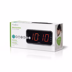 Nedis CLAR004BK réveille-matin Réveil numérique Noir - Vue supplémentaire 11