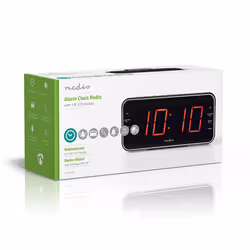 Nedis CLAR004BK réveille-matin Réveil numérique Noir - Vue supplémentaire 12