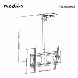 Nedis TVCM1350BK support pour téléviseur 65" Noir - Vue supplémentaire 6