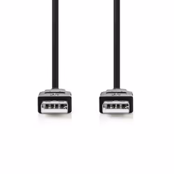 Nedis CCGP60000BK20 câble USB 2 m USB 2.0 USB A Noir