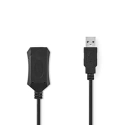 Nedis CCGP60EXTBK200 câble USB 20 m USB 2.0 USB A Noir