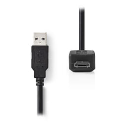 Nedis CCGP60500BK50 câble USB 5 m USB 2.0 USB A Micro-USB B Noir