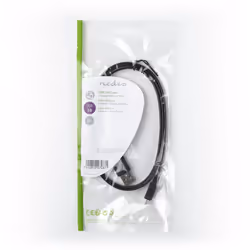 Nedis CCGP60410BK10 câble USB 1 m USB 2.0 USB A Micro-USB B Noir - Vue supplémentaire 4
