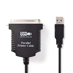 Nedis CCGP60880BK20 câble parallèle 2 m Noir