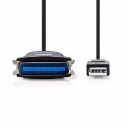 Nedis CCGP60880BK20 câble parallèle 2 m Noir