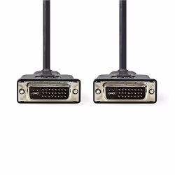 Nedis CCGP32050BK20 câble DVI 2 m DVI-I Noir