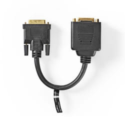 Nedis CCGP32951BK02 câble DVI Noir