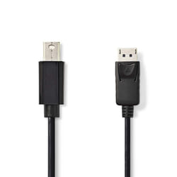 Nedis CCGP37400BK30 câble DisplayPort 3 m Mini DisplayPort Noir