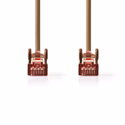 Nedis CCGP85221BN75 câble de réseau Marron 7,5 m Cat6 SF/UTP (S-FTP)