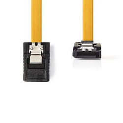 Nedis CCGP73255YE10 câble SATA 1 m SATA 7-pin Noir, Jaune