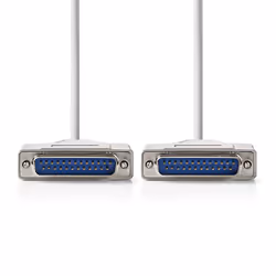 Nedis CCGP52100IV20 câble Série Ivoire 2 m DB-25